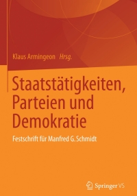 Cover image: Staatstätigkeiten, Parteien und Demokratie 9783658018528