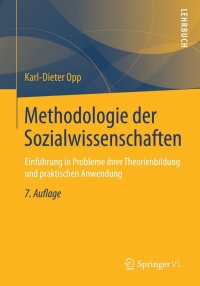 Titelbild: Methodologie der Sozialwissenschaften 7th edition 9783658019105