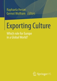 Cover image: Exporting Culture 9783658019204