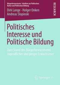 Immagine di copertina: Politisches Interesse und Politische Bildung 9783658019433