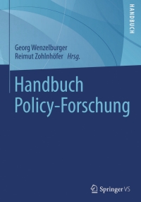 Cover image: Handbuch Policy-Forschung 9783658019679