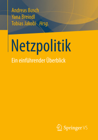 Cover image: Netzpolitik 9783658020323