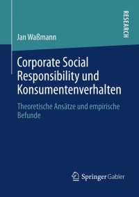 Cover image: Corporate Social Responsibility und Konsumentenverhalten 9783658020460