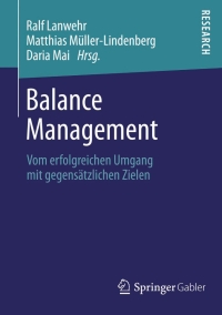 Titelbild: Balance Management 9783658021917