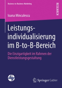 صورة الغلاف: Leistungsindividualisierung im B-to-B-Bereich 9783658021979