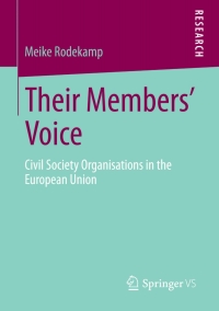 Cover image: Their Members' Voice 9783658022129