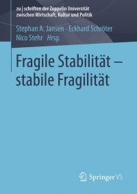 Cover image: Fragile Stabilität – stabile Fragilität 9783658022471