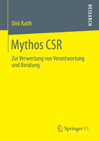 Cover image: Mythos CSR 9783658022952