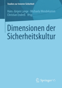 Imagen de portada: Dimensionen der Sicherheitskultur 9783658023201