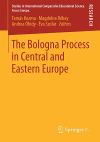 Imagen de portada: The Bologna Process in Central and Eastern Europe 9783658023324