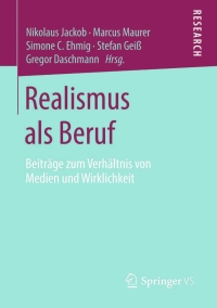 Cover image: Realismus als Beruf 9783658023546