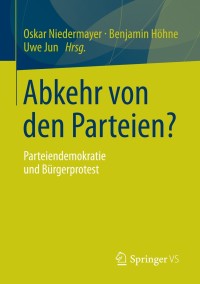 Cover image: Abkehr von den Parteien? 9783658024086