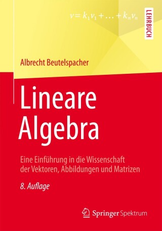 Imagen de portada: Lineare Algebra 8th edition 9783658024123