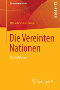 Cover image: Die Vereinten Nationen 9783658025748