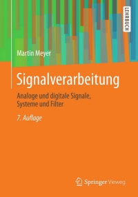 Imagen de portada: Signalverarbeitung 7th edition 9783658026110