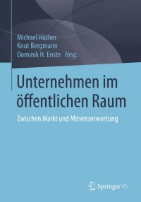 Imagen de portada: Unternehmen im öffentlichen Raum 9783658026455