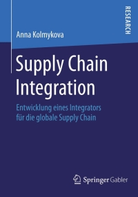 Imagen de portada: Supply Chain Integration 9783658026639