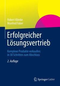 Cover image: Erfolgreicher Lösungsvertrieb 2nd edition 9783658029753