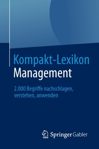 Titelbild: Kompakt-Lexikon Management 9783658030247
