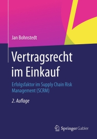 Titelbild: Vertragsrecht im Einkauf 2nd edition 9783658032487