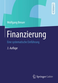 表紙画像: Finanzierung 3rd edition 9783658032593