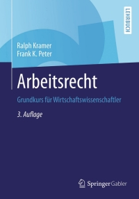 Imagen de portada: Arbeitsrecht 3rd edition 9783658032814