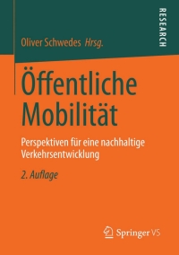 Titelbild: Öffentliche Mobilität 2nd edition 9783658033019