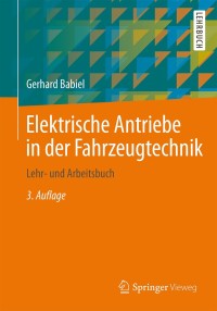 Titelbild: Elektrische Antriebe in der Fahrzeugtechnik 3rd edition 9783658033330