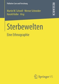 Cover image: Sterbewelten 9783658034337