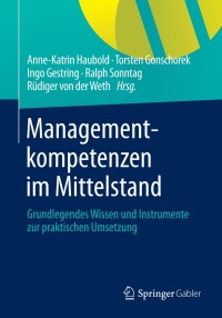 Cover image: Managementkompetenzen im Mittelstand 9783658034474