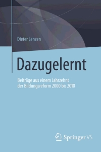 Cover image: Dazugelernt 9783658035327