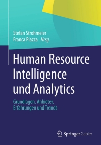 Cover image: Human Resource Intelligence und Analytics 9783658035952