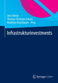 Cover image: Infrastrukturinvestments 9783658036058