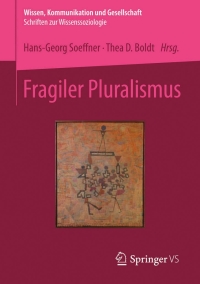 Cover image: Fragiler Pluralismus 9783658037611