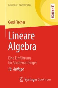 Cover image: Lineare Algebra 18th edition 9783658039448