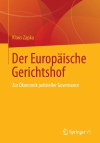 Cover image: Der Europäische Gerichtshof 9783658039462