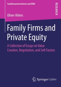 Cover image: Family Firms and Private Equity 9783658040932