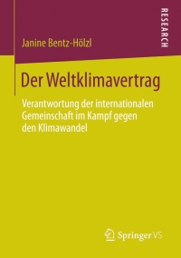 Cover image: Der Weltklimavertrag 9783658041458