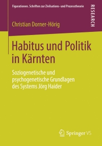 Cover image: Habitus und Politik in Kärnten 9783658042394