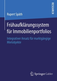 Cover image: Frühaufklärungssystem für Immobilienportfolios 9783658042479