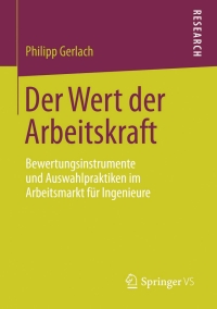 Cover image: Der Wert der Arbeitskraft 9783658042677