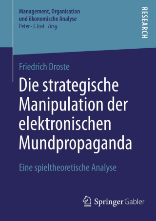 Titelbild: Die strategische Manipulation der elektronischen Mundpropaganda 9783658042905