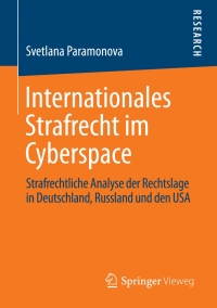 Cover image: Internationales Strafrecht im Cyberspace 9783658043988