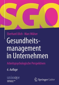 Cover image: Gesundheitsmanagement in Unternehmen 6th edition 9783658044848