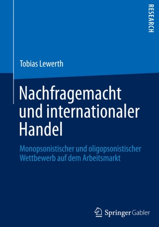 Cover image: Nachfragemacht und internationaler Handel 9783658045463