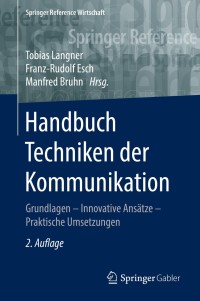 Cover image: Handbuch Techniken der Kommunikation 2nd edition 9783658046521