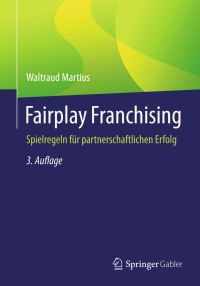 Imagen de portada: Fairplay Franchising 3rd edition 9783658048266