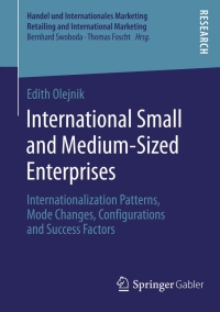 Cover image: International Small and Medium-Sized Enterprises 9783658048754