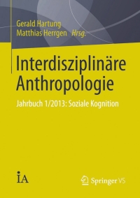 Imagen de portada: Interdisziplinäre Anthropologie 9783658049324