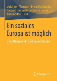 Imagen de portada: Ein soziales Europa ist möglich 9783658049515